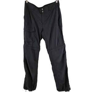 Columbia Saturday Trail Hiking Pants Size 8 Black Omni-Shade Stretch Nylon